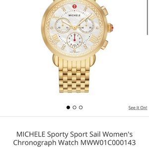 Gold Michele watch